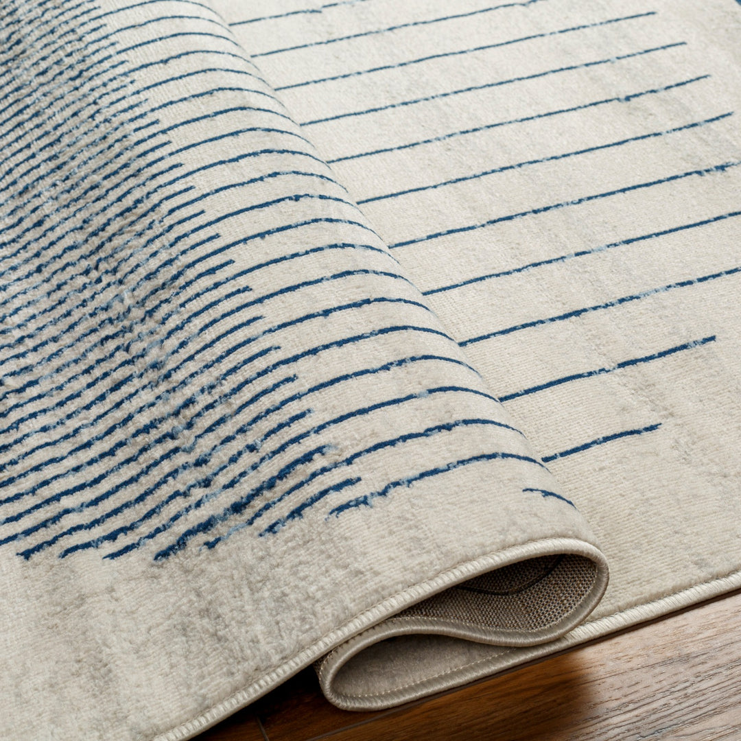 Tapis Scandinave Moderne Bleu/Beige Santiago