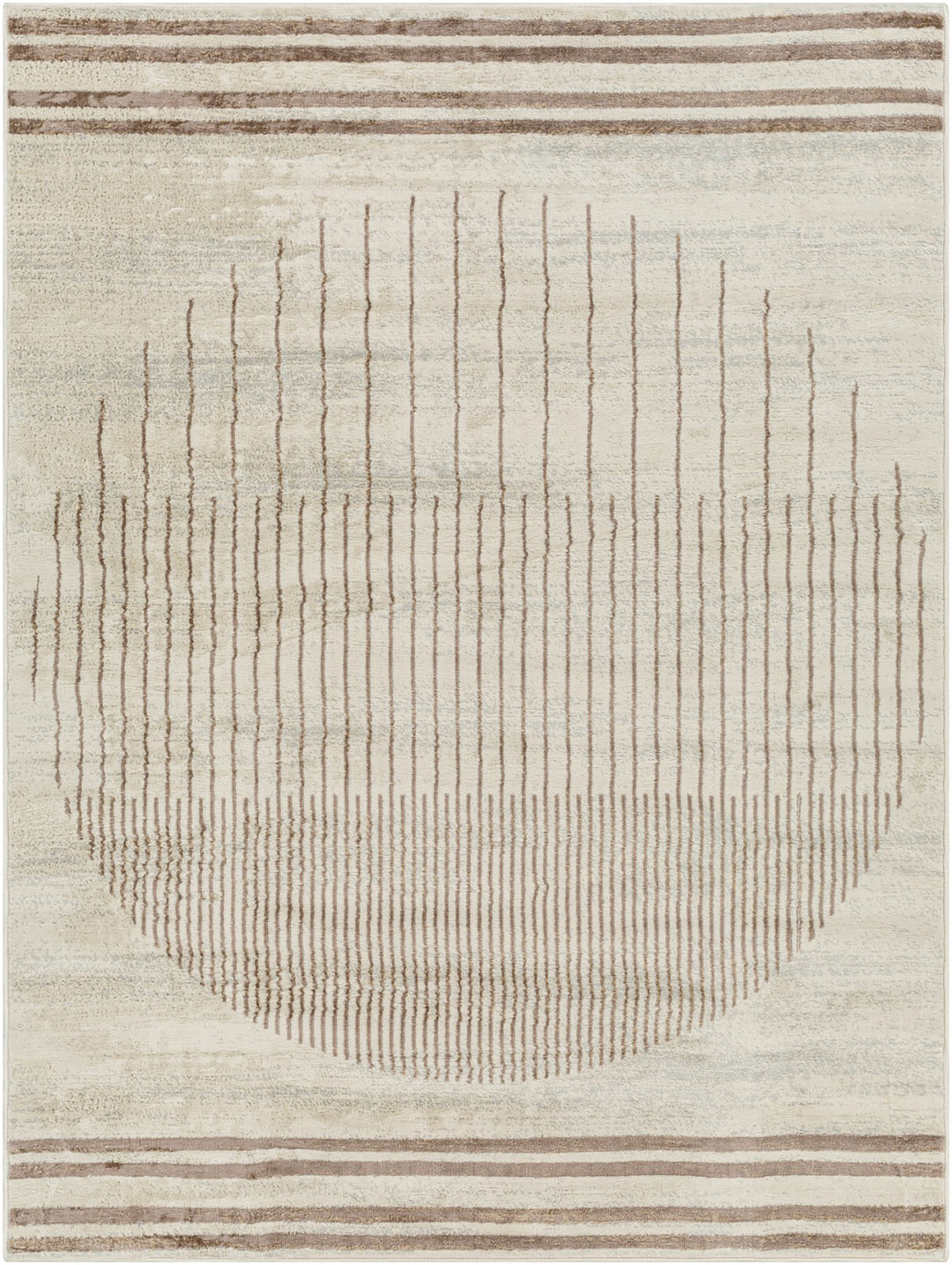 Tapis Scandinave Moderne Brun/Ivoire Santiago