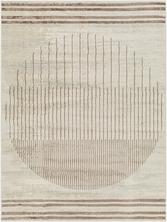 Tapis Scandinave Moderne Brun/Ivoire Santiago