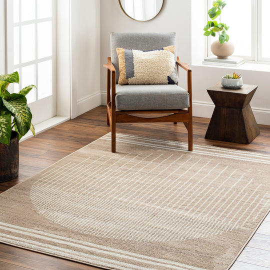 Tapis de Couloir Scandinave Moderne Brun/Beige Santiago