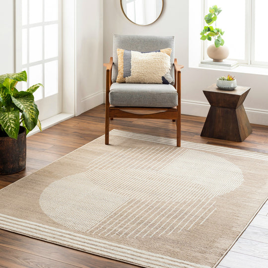Tapis de Couloir Scandinave Moderne Brun/Beige Montevideo
