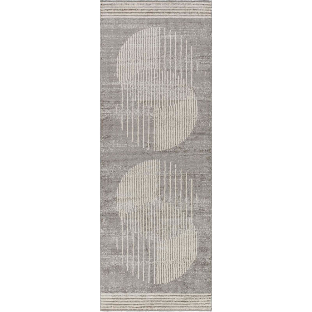 Tapis de Couloir Scandinave Moderne Gris/Beige Montevideo