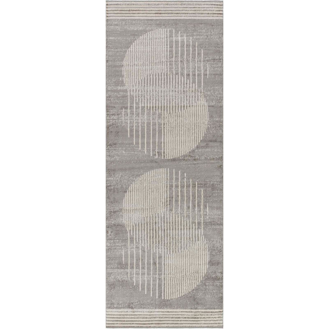 Tapis de Couloir Scandinave Moderne Gris/Beige Montevideo