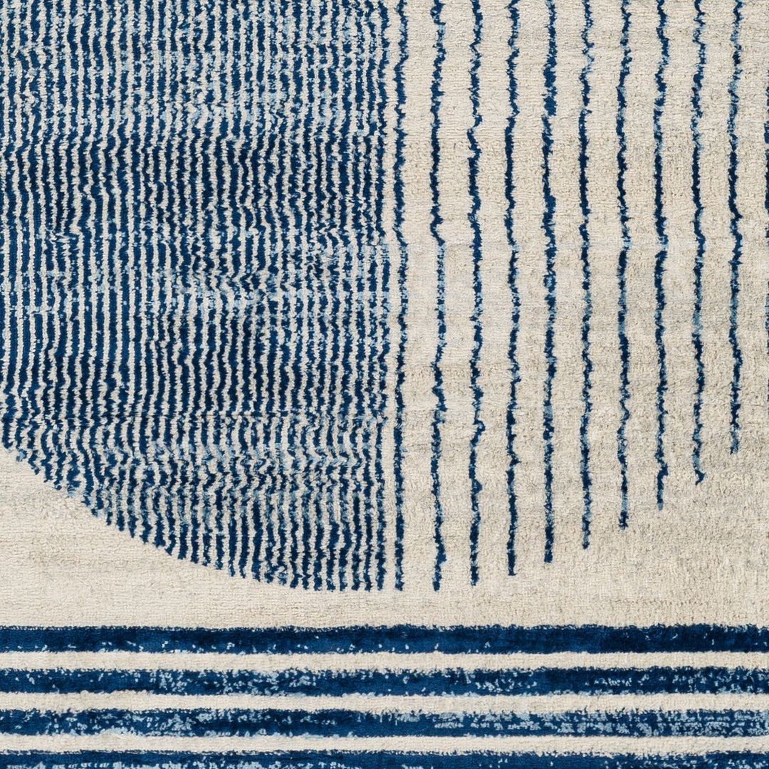 Tapis Scandinave Moderne Bleu/Beige Montevideo