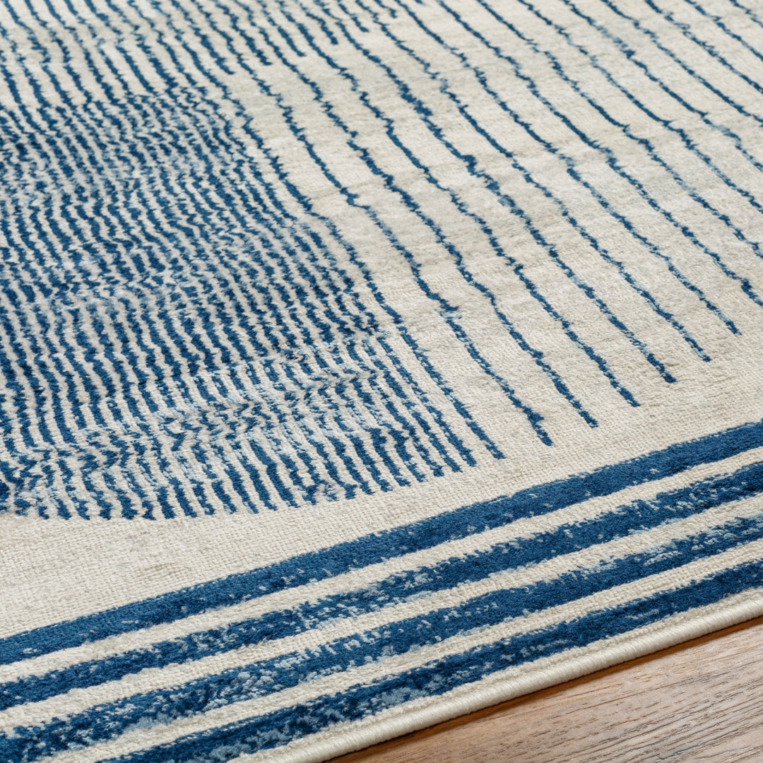 Tapis Scandinave Moderne Bleu/Beige Montevideo