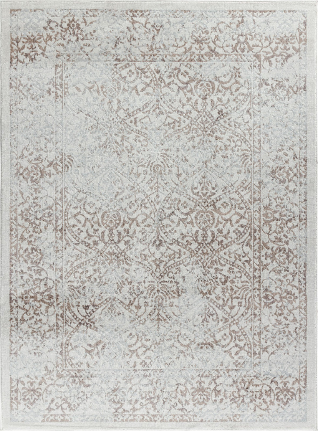 Tapis Vintage Oriental Marron/Ivoire Montreal