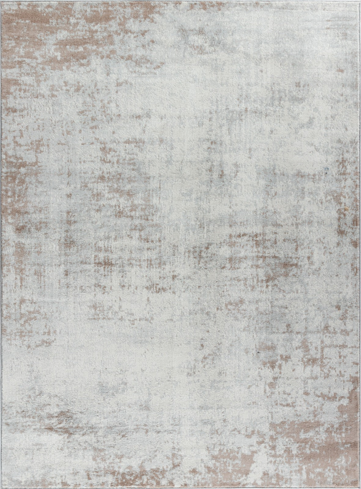 Tapis SURYA Wamba moderne, motif abstrait délavé gris clair et beige, vue 11