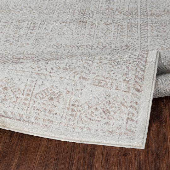 Tapis Vintage Oriental Brun/Ivoire/Gris Penza