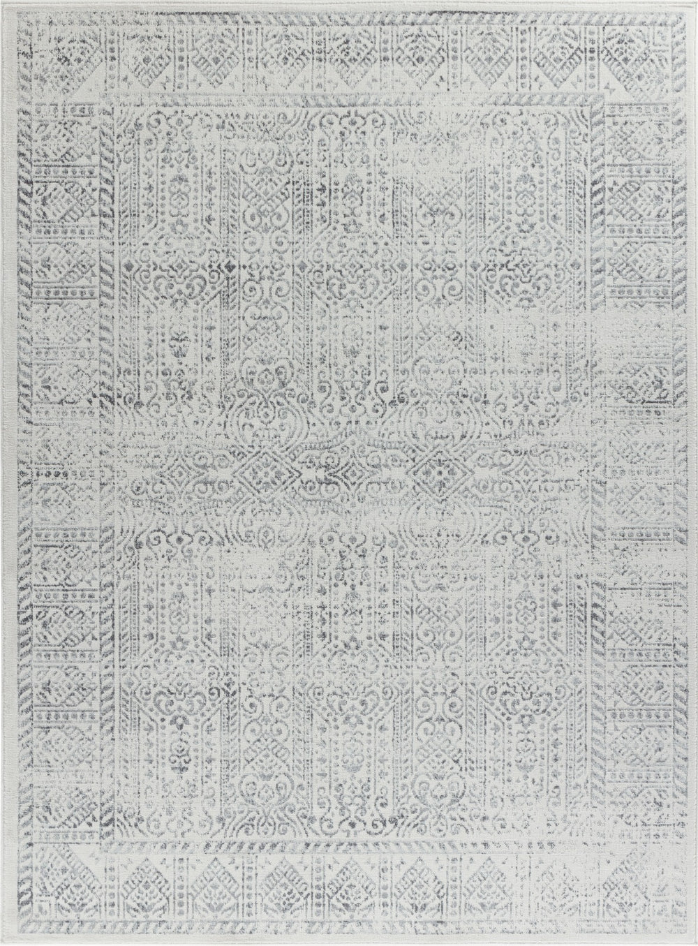 Tapis Vintage Oriental Gris/Ivoire Penza