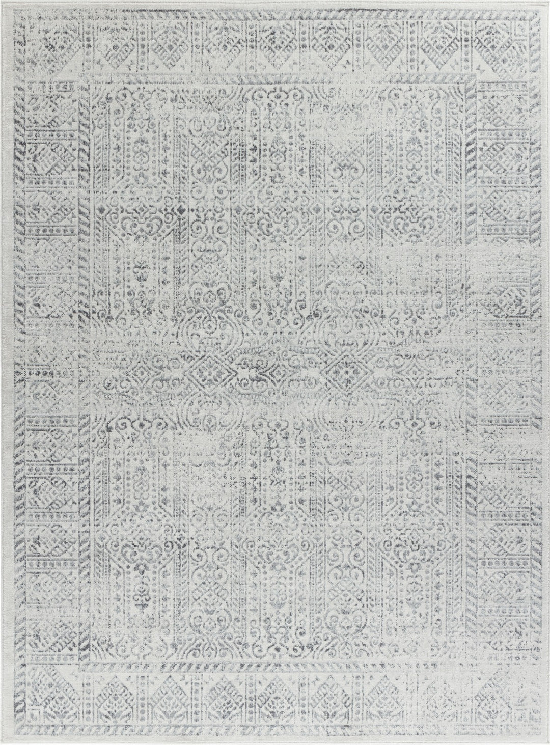 Tapis Vintage Oriental Gris/Ivoire Penza