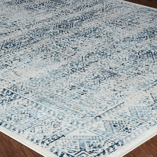 Tapis Vintage Oriental Bleu/Blanc Penza