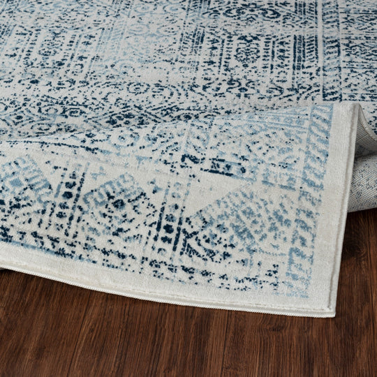 Tapis Vintage Oriental Bleu/Blanc Penza