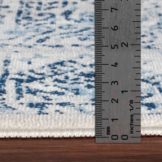 Tapis Vintage Oriental Bleu/Blanc Penza