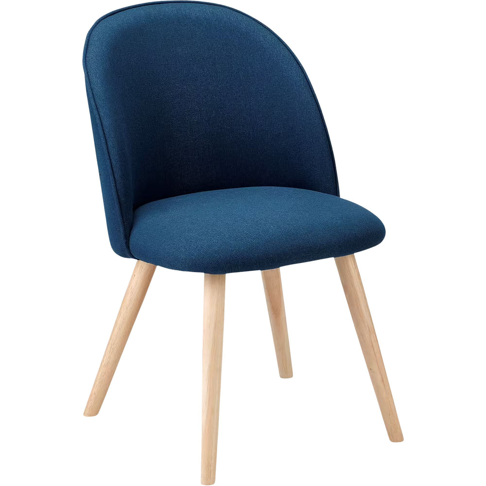 Lot de 4 Chaises ALINEA Garos en tissu Bleu figuerolles