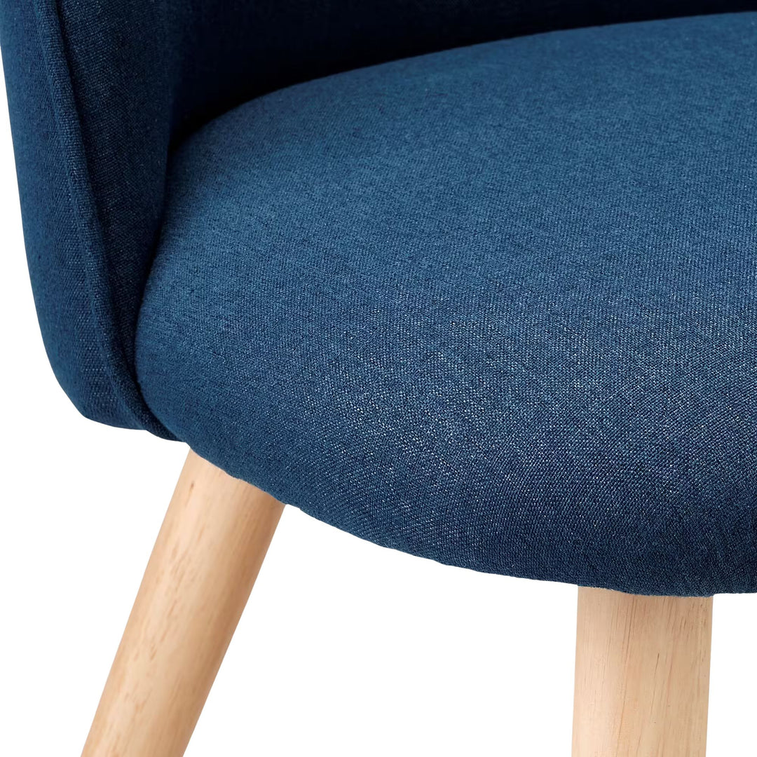 Lot de 4 Chaises ALINEA Garos en tissu Bleu figuerolles