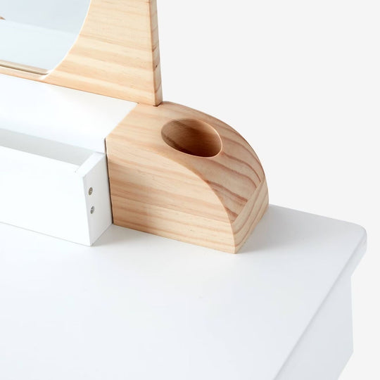 Grande coiffeuse VERTBAUDET Suzie blanc/bois