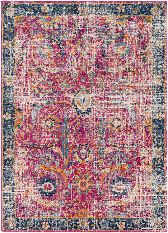 Tapis Vintage Oriental Bordeaux/Bleu Nashua