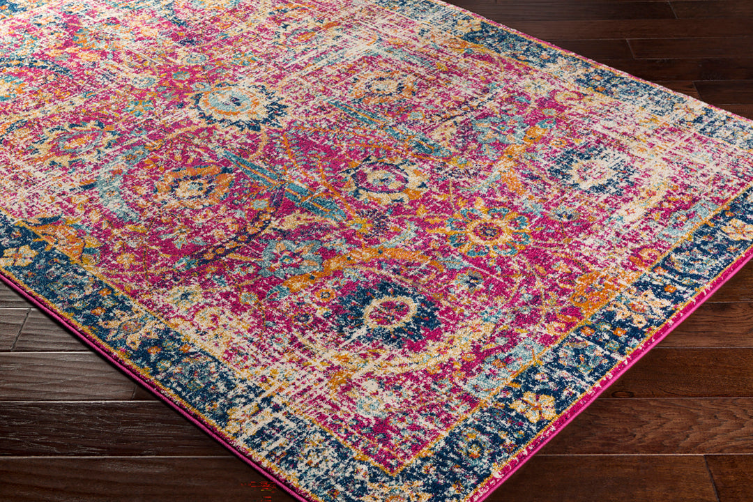 Tapis Vintage Oriental Bordeaux/Bleu Nashua
