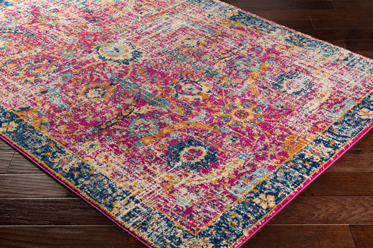 Tapis Vintage Oriental Bordeaux/Bleu Nashua