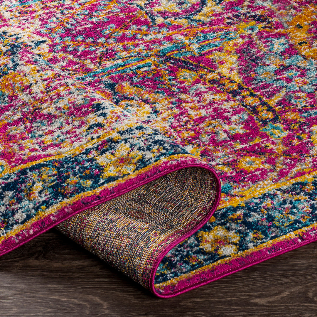 Tapis Vintage Oriental Bordeaux/Bleu Nashua