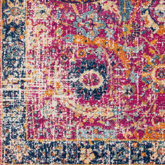 Tapis Vintage Oriental Bordeaux/Bleu Nashua