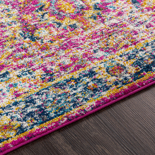 Tapis Vintage Oriental Bordeaux/Bleu Nashua