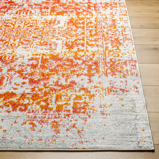 Tapis Vintage Oriental Orange/Blanc Syracusa