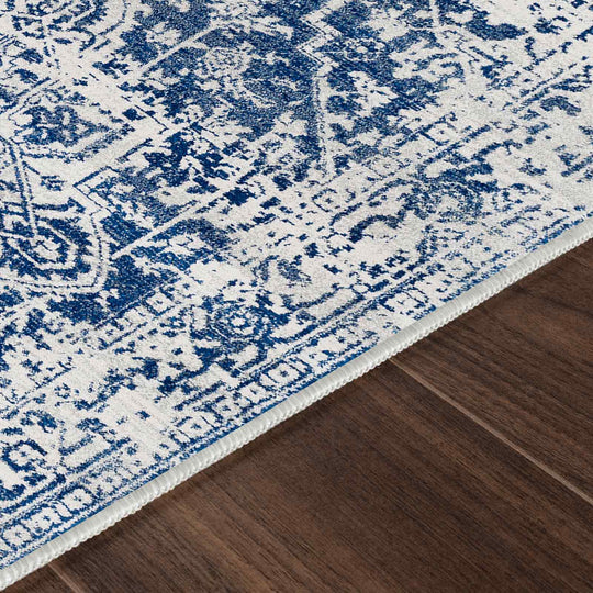 Tapis Vintage Oriental Bleu/Blanc Syracusa