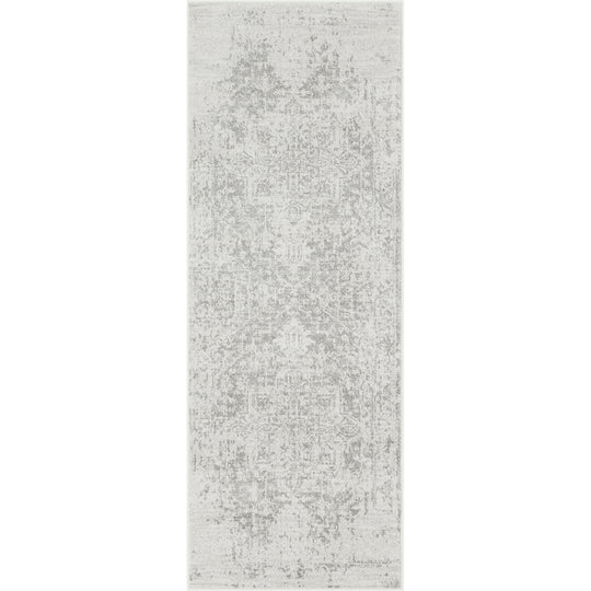 Tapis de Couloir Vintage Oriental Gris/Blanc Syracusa