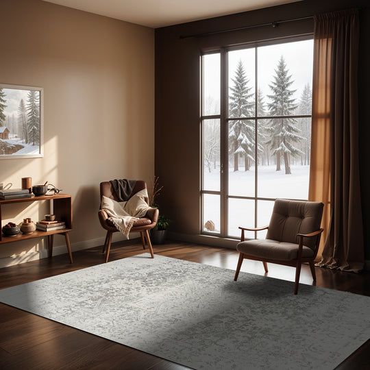 Tapis Vintage Oriental Gris/Blanc Syracusa