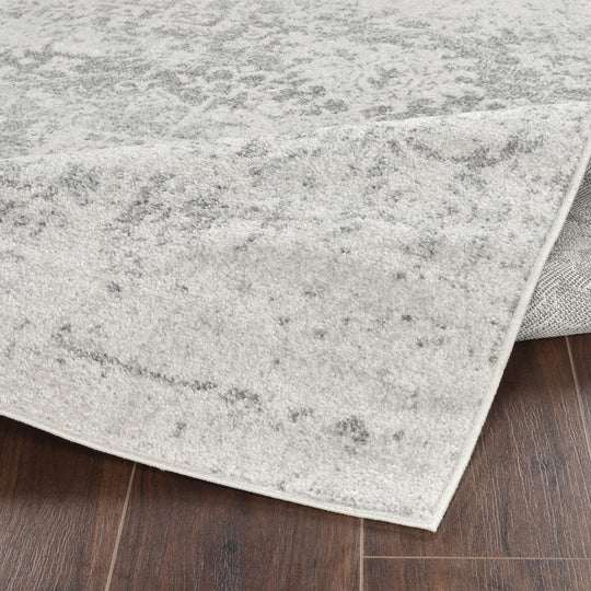 Tapis de Couloir Vintage Oriental Gris/Blanc Syracusa
