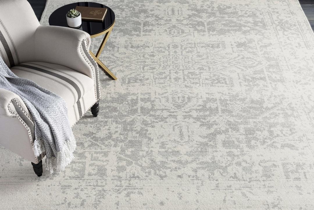 Tapis Vintage Oriental Gris/Blanc Syracusa