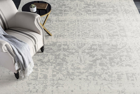 Tapis Vintage Oriental Gris/Blanc Syracusa