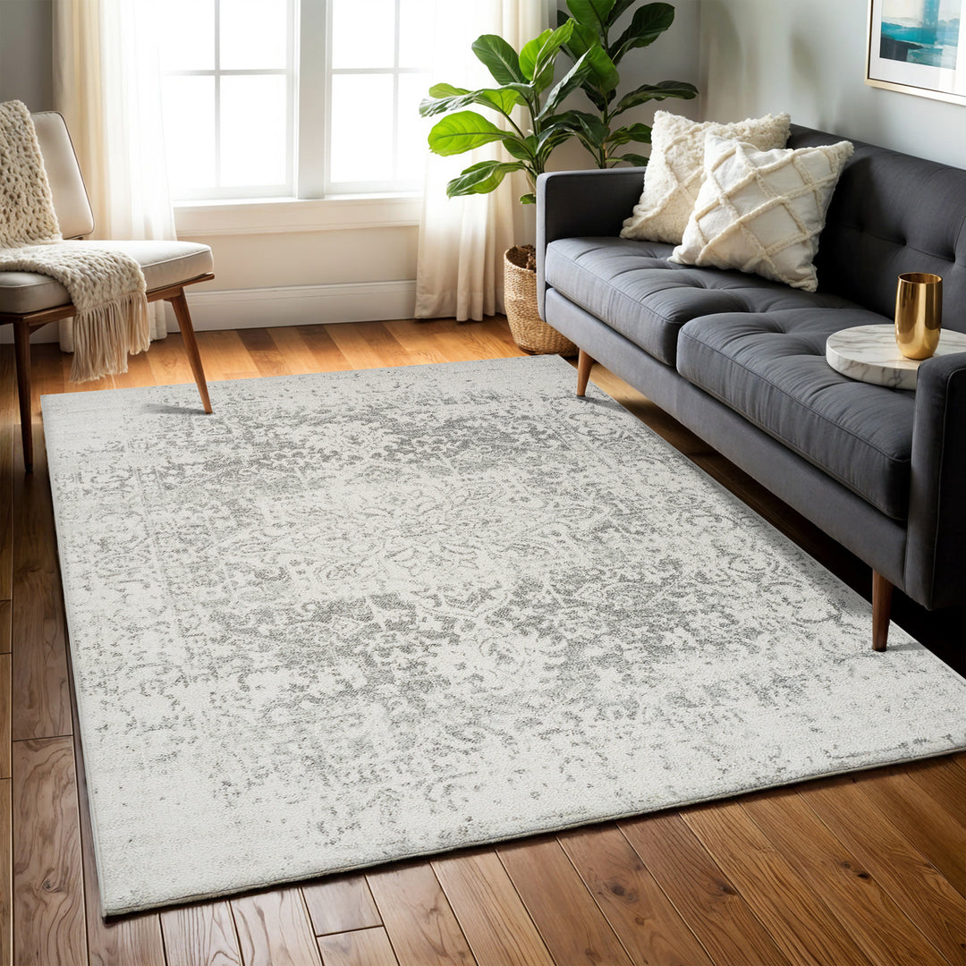 Tapis Vintage Oriental Gris/Blanc Syracusa
