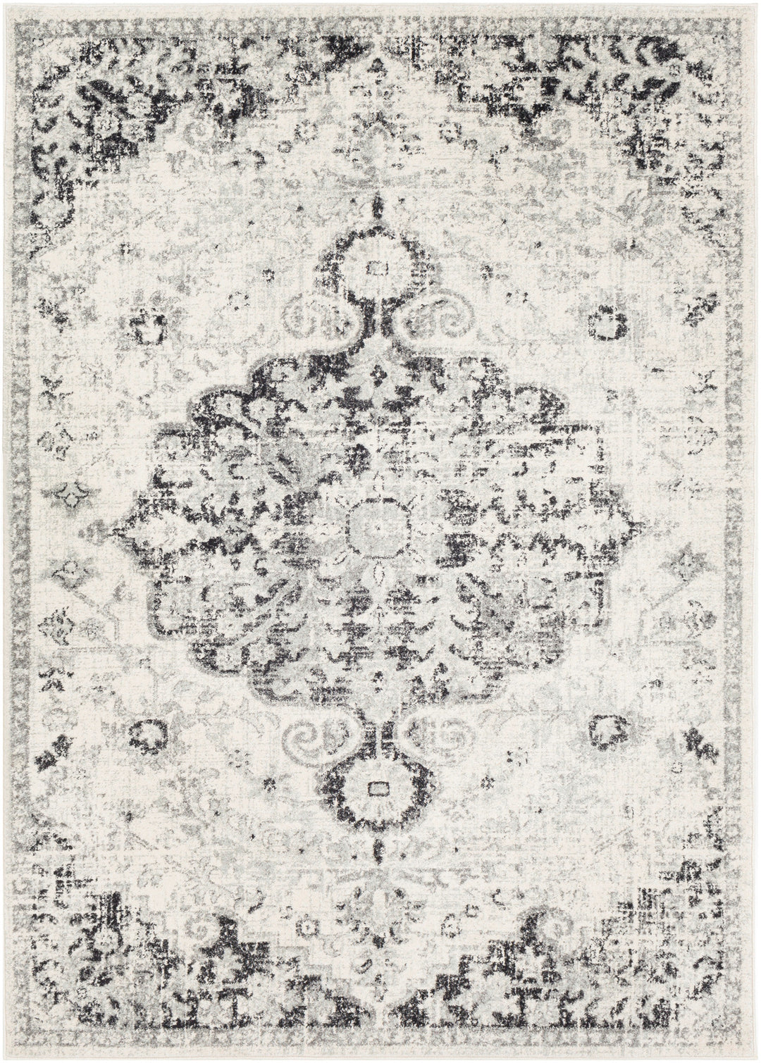 Tapis Vintage Oriental Gris/Noir Munich