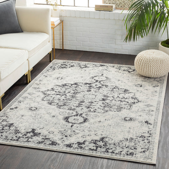 Tapis Vintage Oriental Gris/Noir Munich