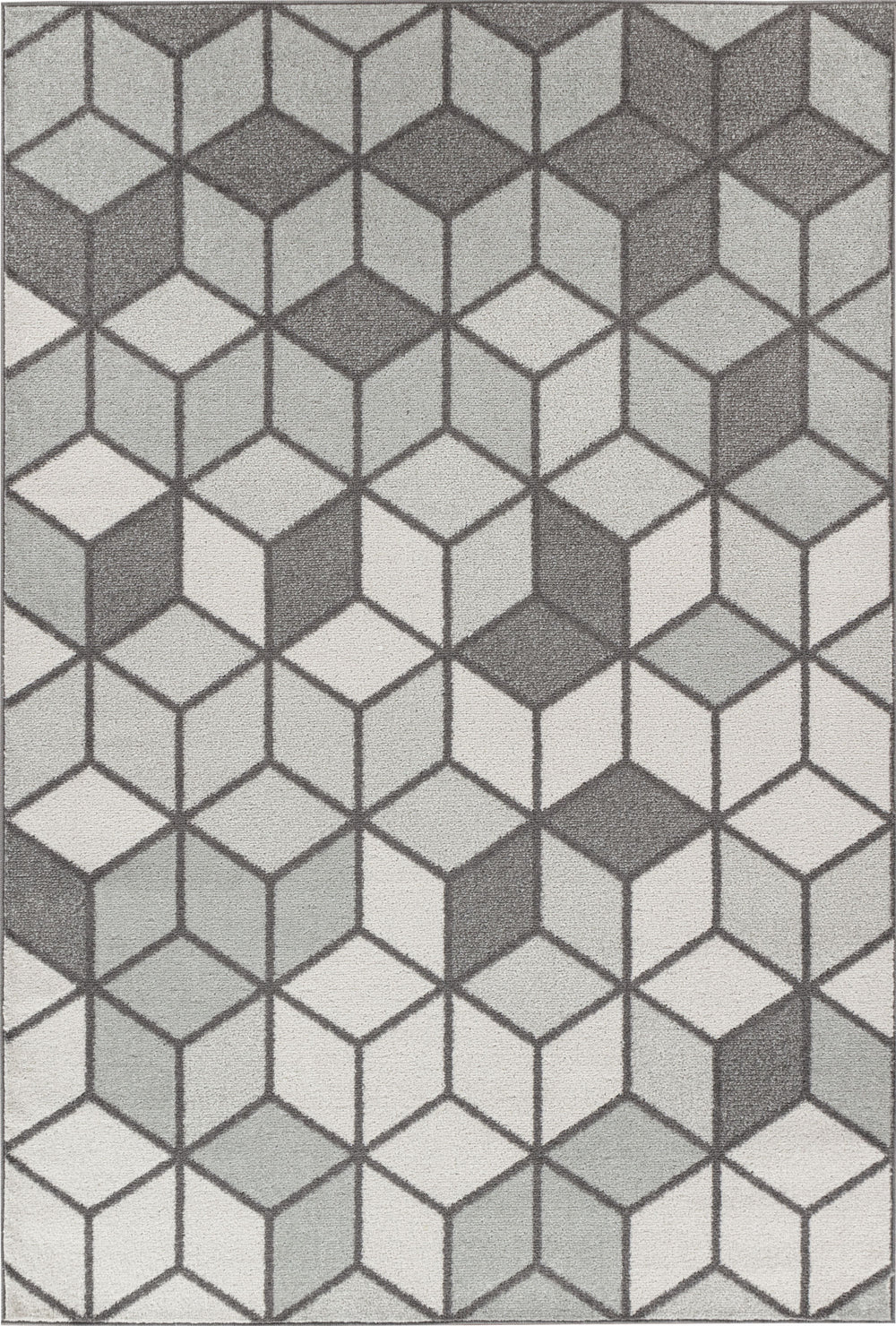 Tapis Scandinave Moderne Blanc/Gris Dinant