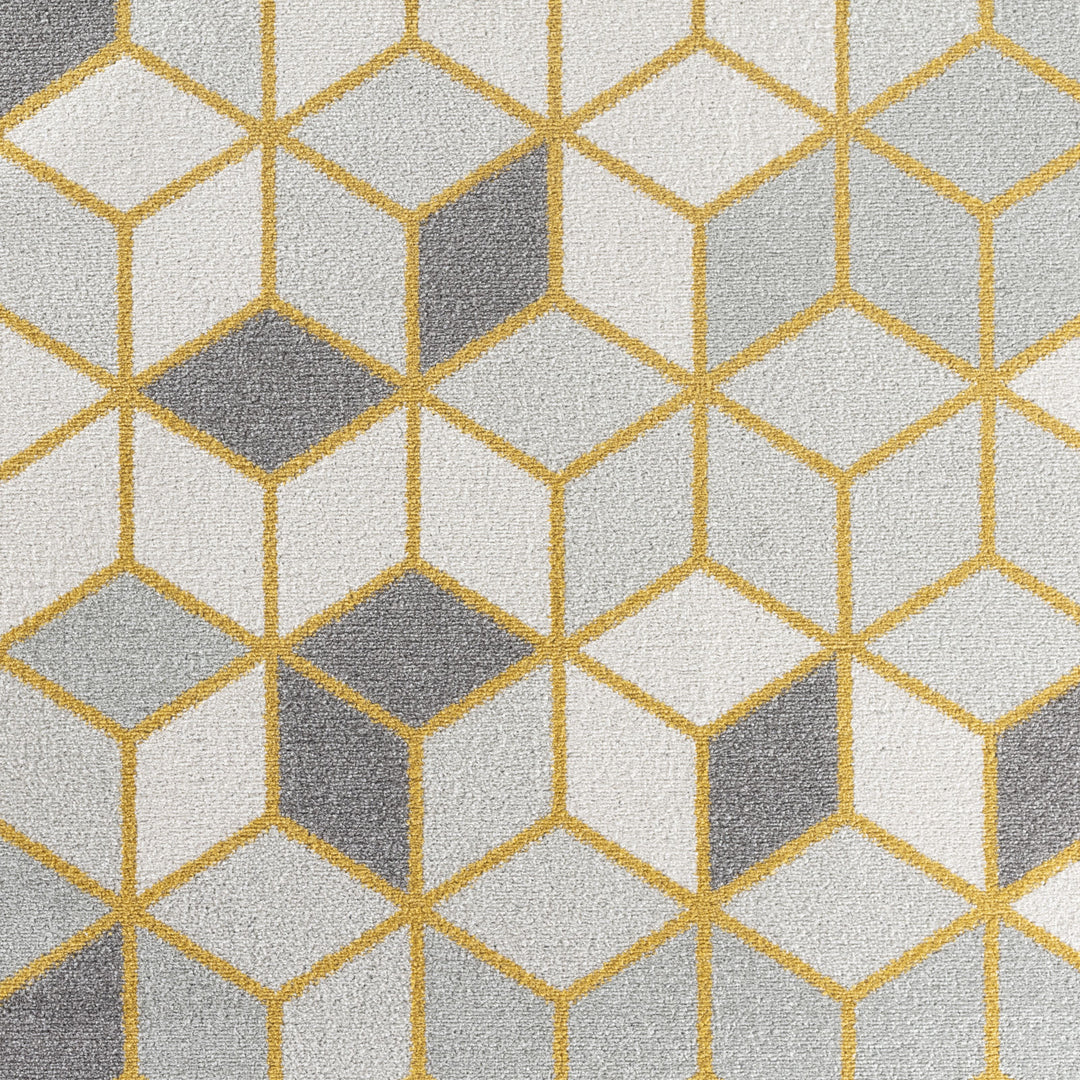 Tapis Scandinave Moderne Blanc/Jaune Dinant