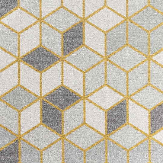 Tapis Scandinave Moderne Blanc/Jaune Dinant