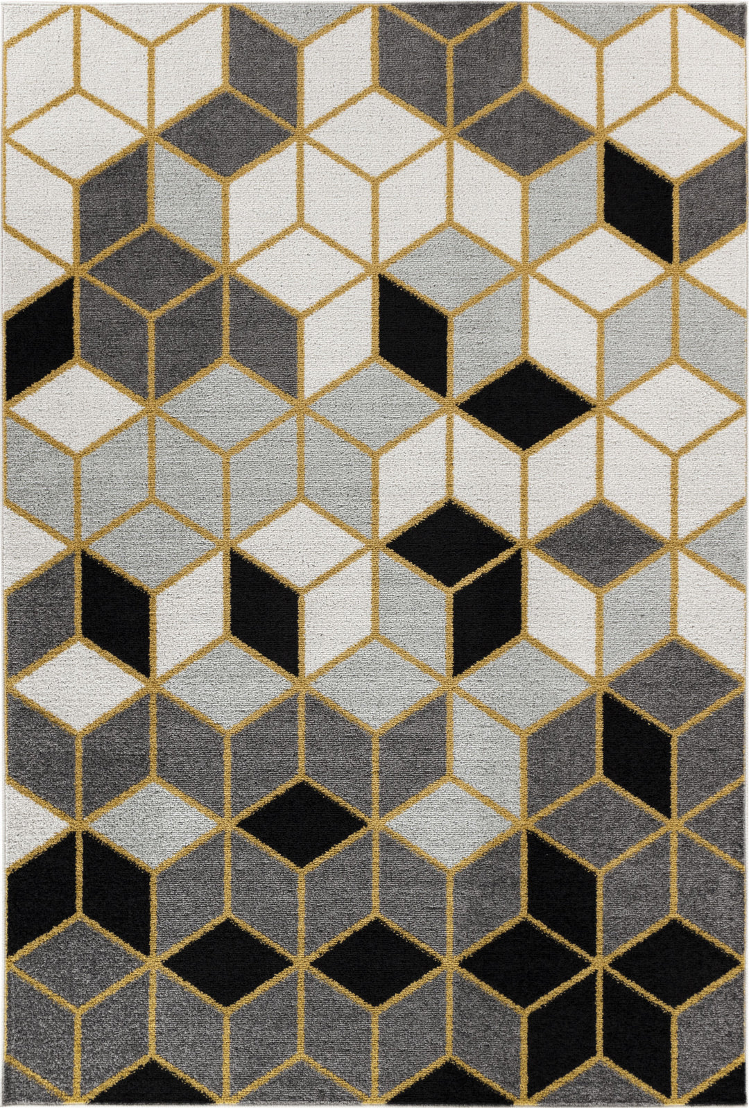DINANT Tapis Scandinave Moderne Gris/Jaune 120x170