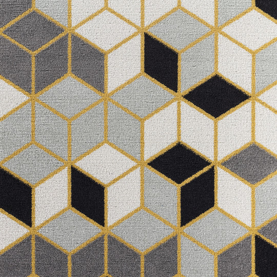 DINANT Tapis Scandinave Moderne Gris/Jaune 120x170
