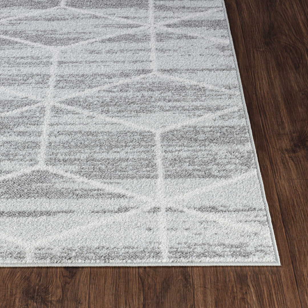 Tapis Scandinave Moderne Gris/Blanc Namur