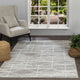 Tapis Scandinave Moderne Gris/Blanc Namur
