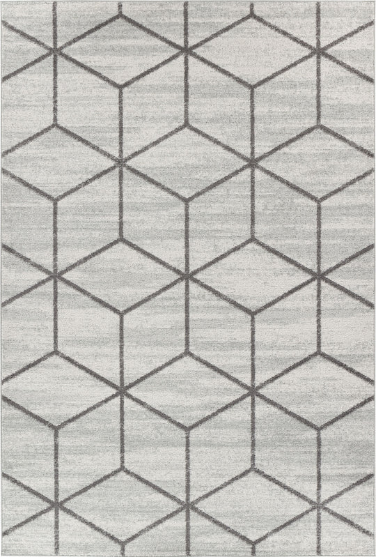 Tapis Scandinave Moderne Blanc/Gris Namur