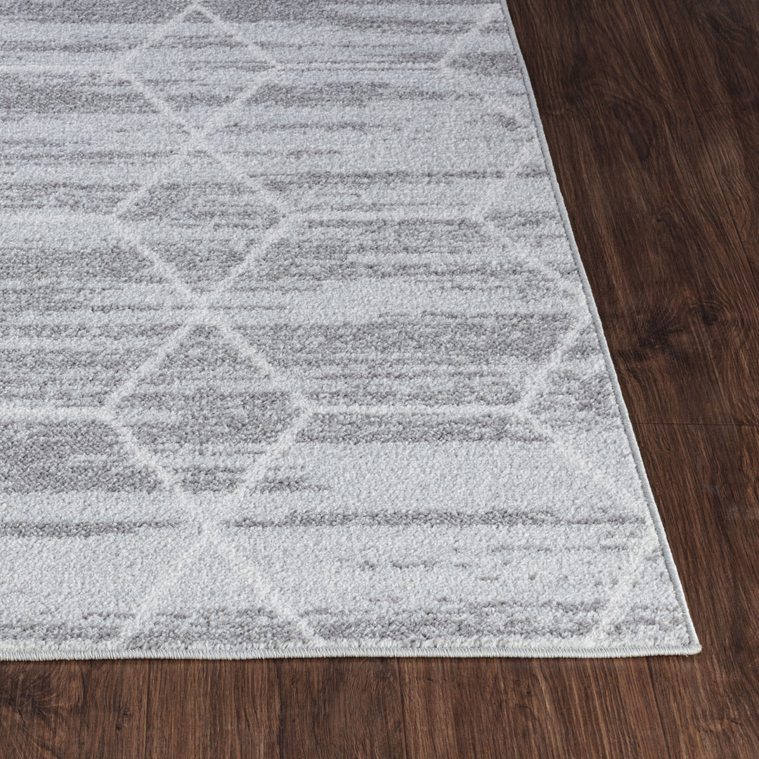 Tapis Scandinave Moderne Gris/Blanc Positano