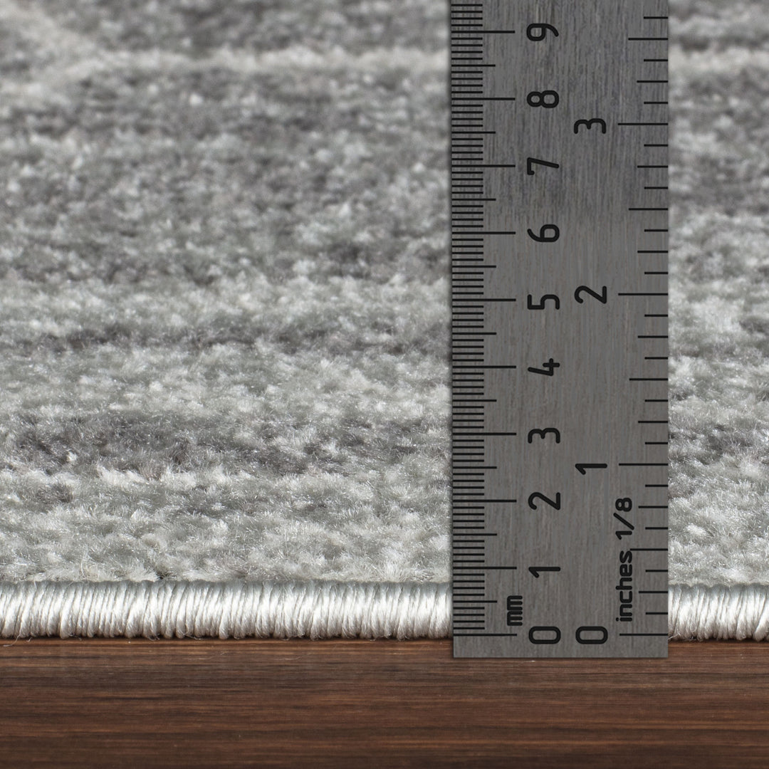 Tapis Scandinave Moderne Gris/Blanc Positano