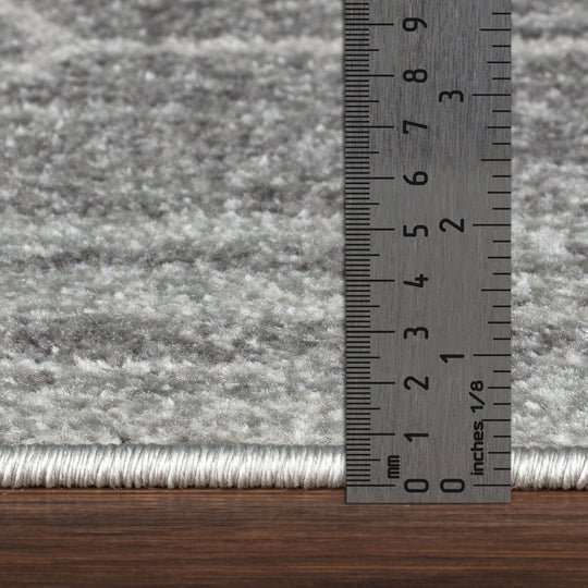 Tapis Scandinave Moderne Gris/Blanc Positano