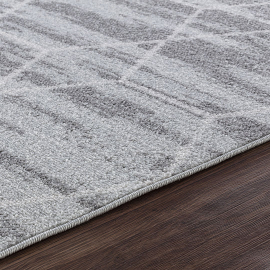 Tapis Scandinave Moderne Gris/Blanc Positano