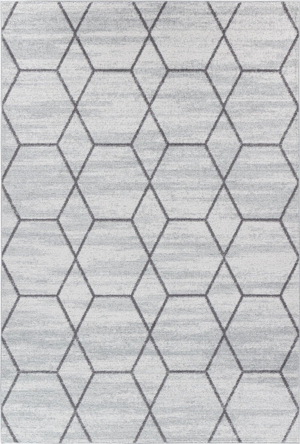 Tapis Scandinave Moderne Blanc/Gris Positano
