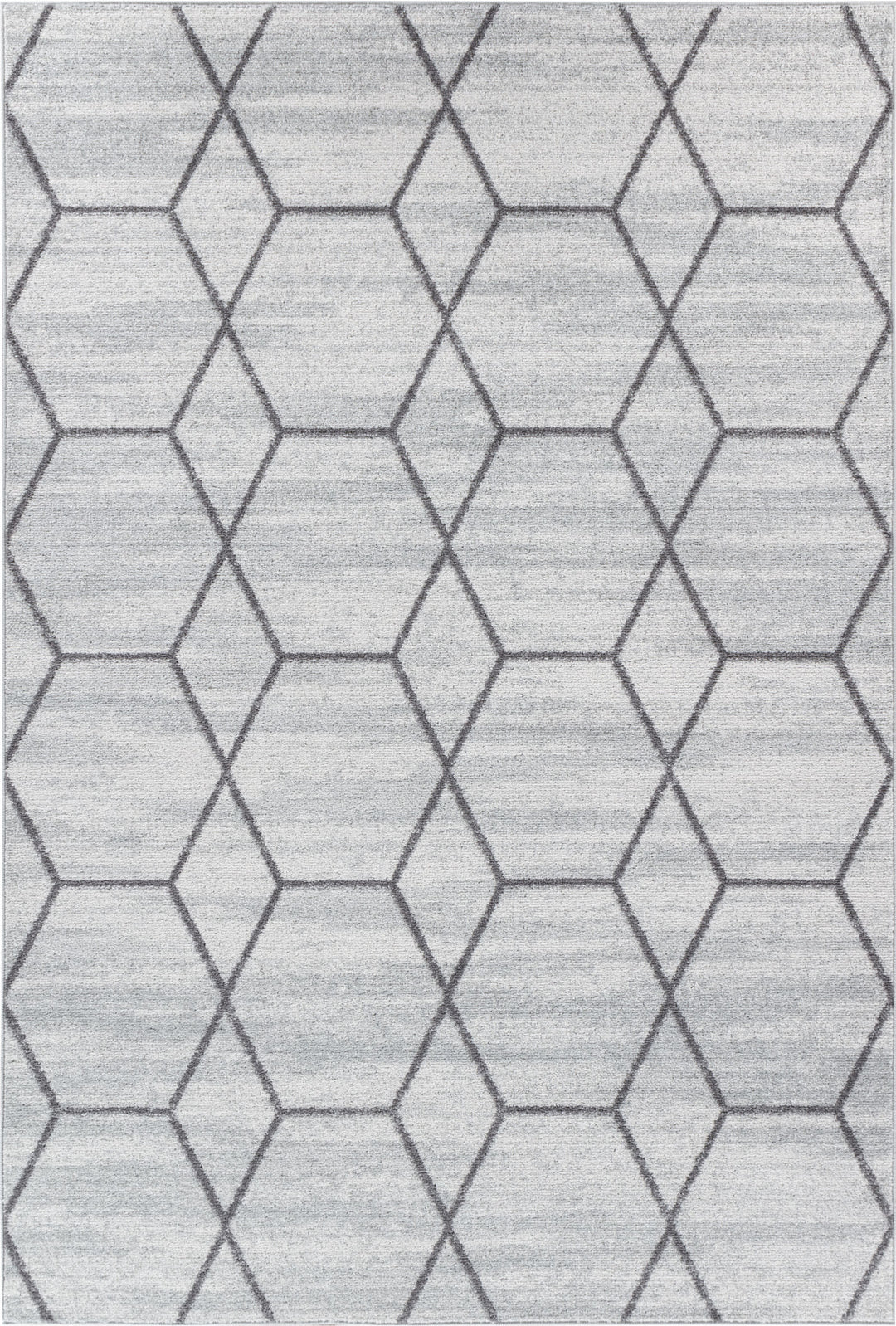 Tapis Scandinave Moderne Blanc/Gris Positano